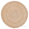 Handgemaakte natuurlijke jute tapijten ronde vloerkleden vloermatten